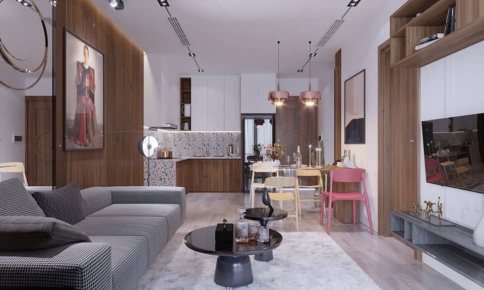 3D Interior Kitchen- Livingroom 65 Scene 3dsmax By TranHai 