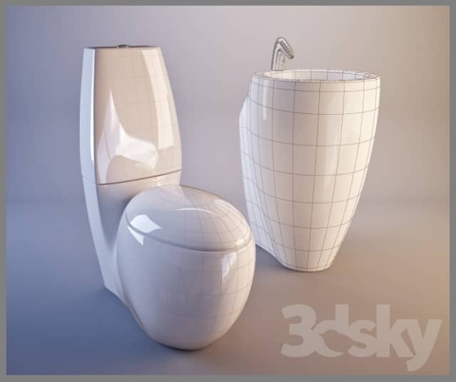 Toilet and Bidet Laufen Ilbagnoalessi One