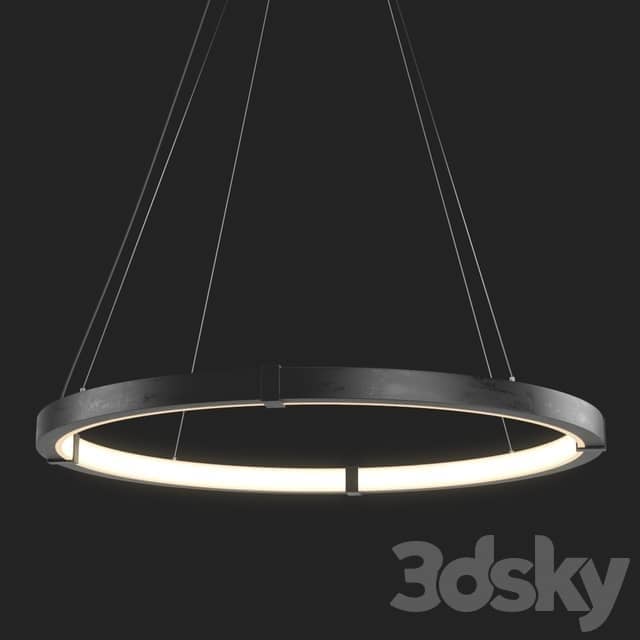 Aura Slim Pendant by Zac Ridgely Pendant light 3D Models