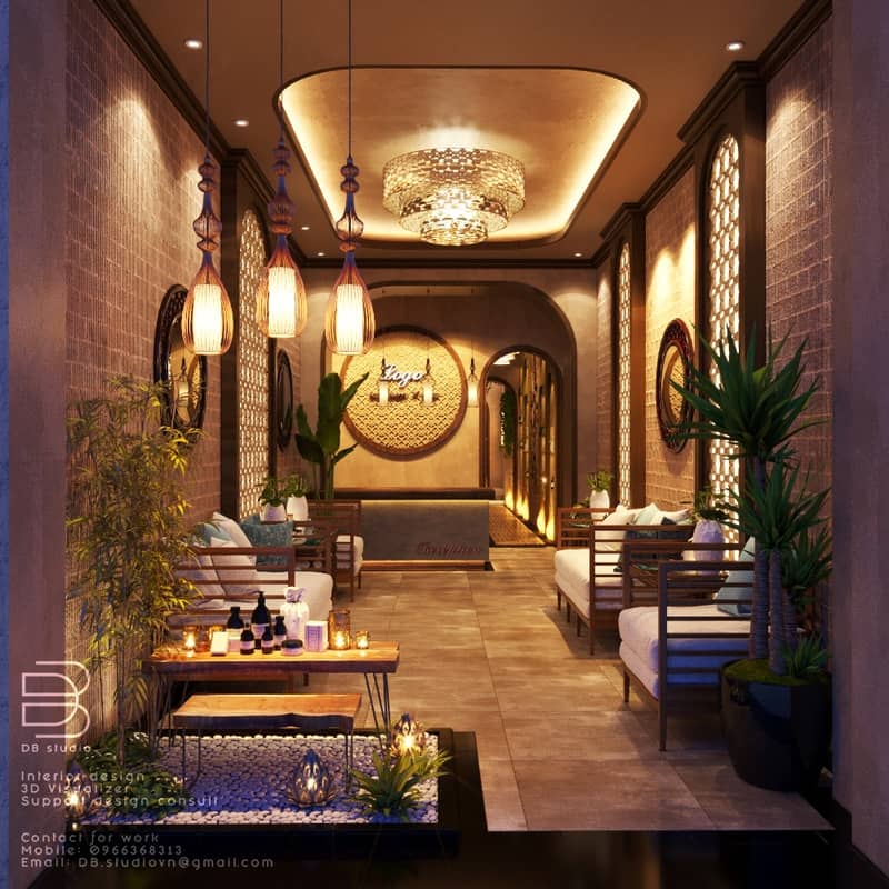 3D Model Interior Spa 3 Scene 