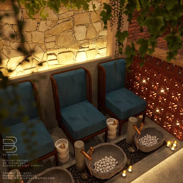 3D Model Interior Spa 3 Scene 