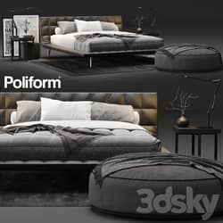 Poliform Onda Bed Bed 3D Models 