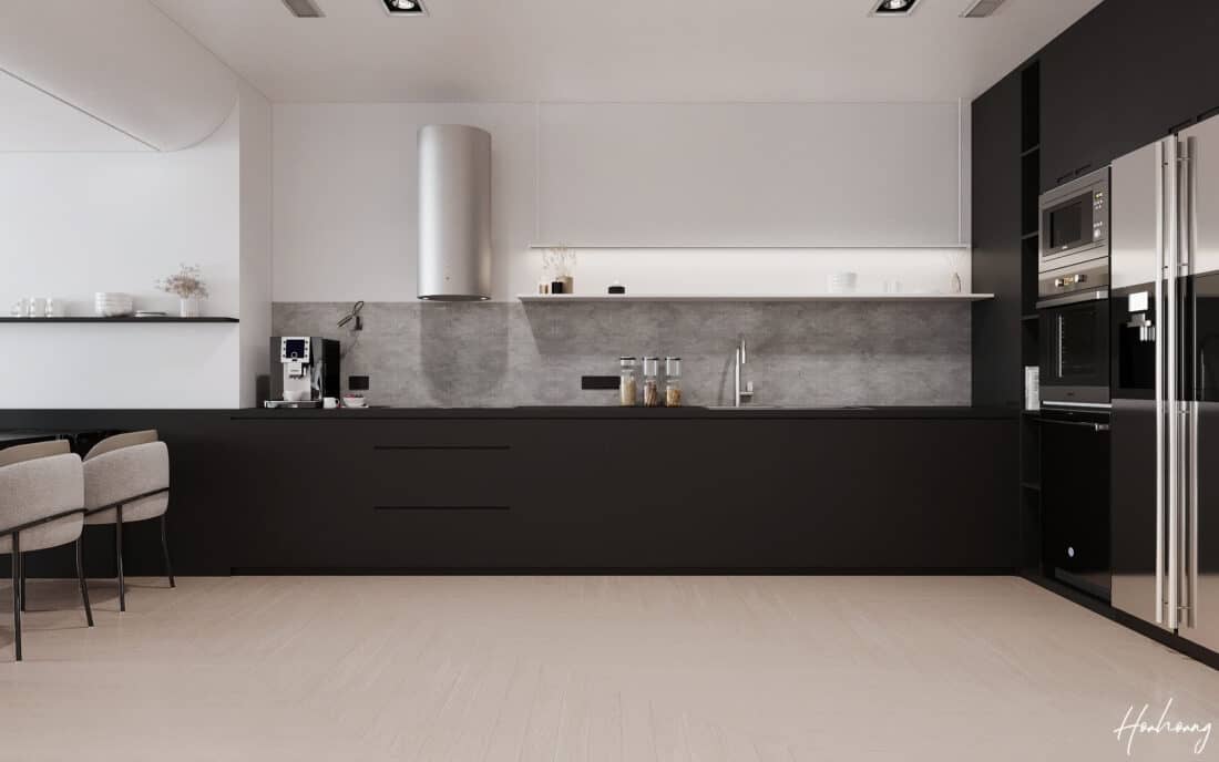 3D Interior Kitchen – Livingroom 269 Scene 3dsmax by Hoa Hoang