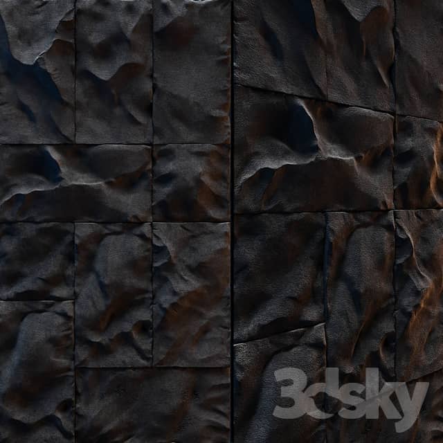 Other decorative objects Black stone wall