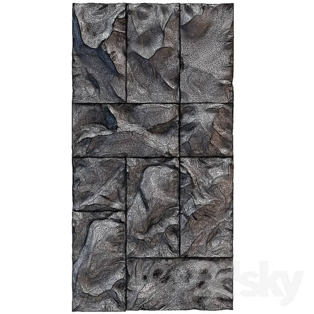 Other decorative objects Black stone wall