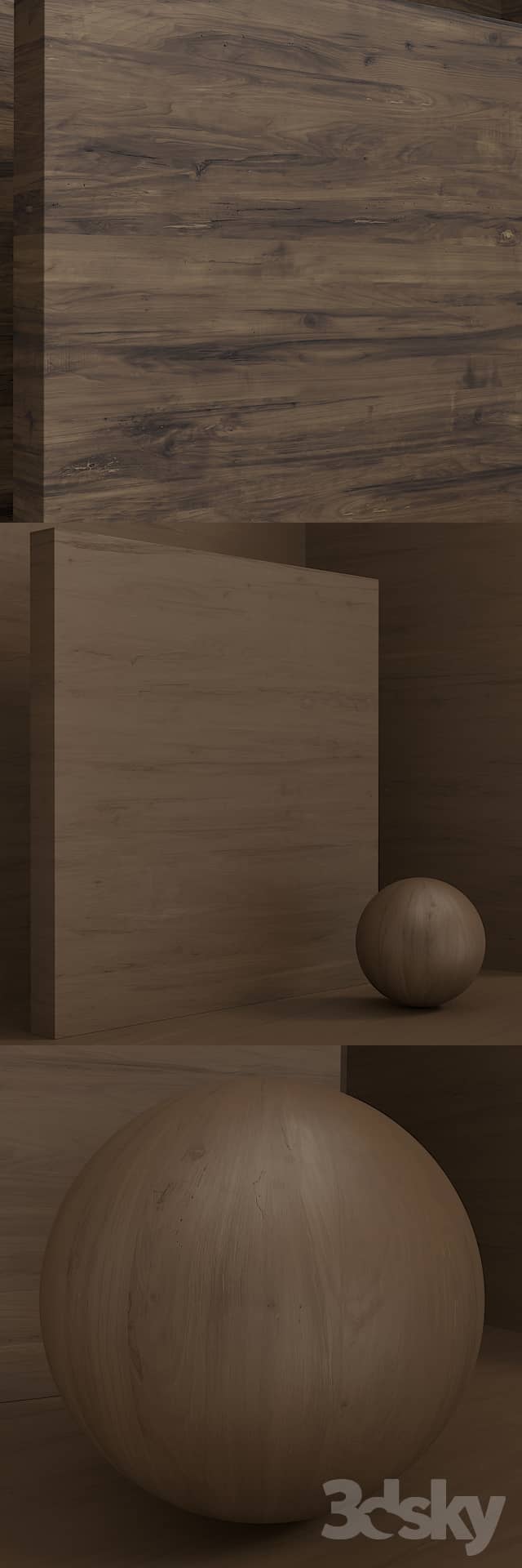 Material wood solid veneer seamless set 60