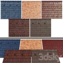Metal tile and ceramic tile 