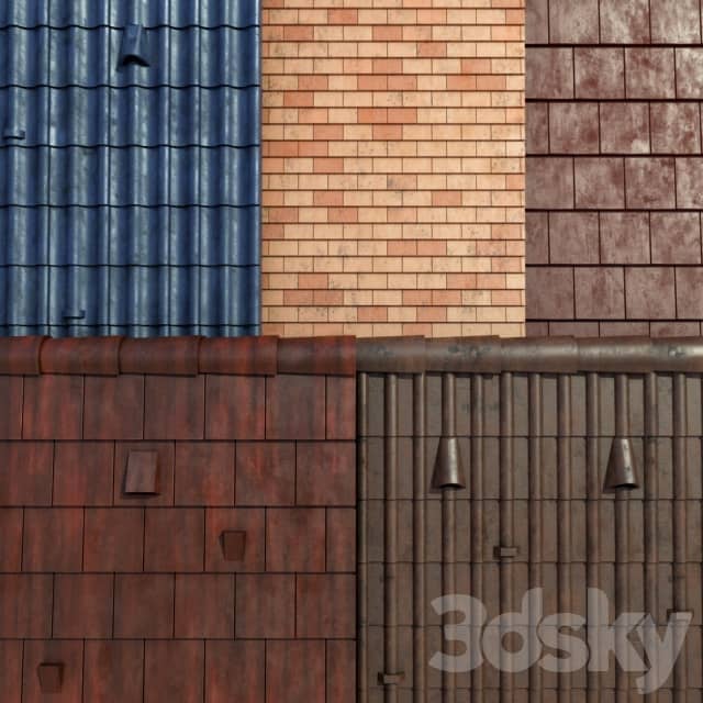 Metal tile and ceramic tile