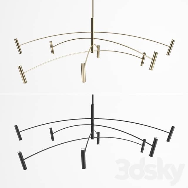 Aerial 60 Chandelier by Circa Lighting Pendant light 3D Models
