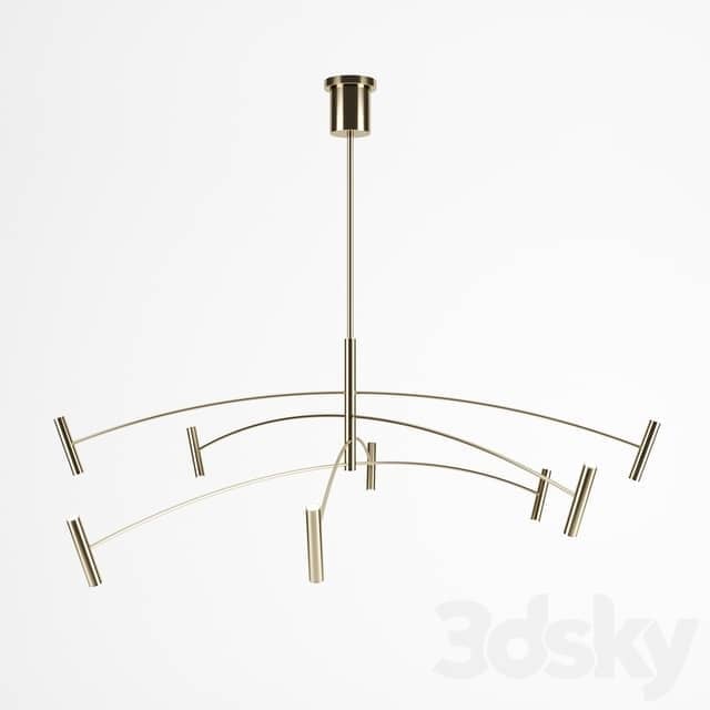 Aerial 60 Chandelier by Circa Lighting Pendant light 3D Models