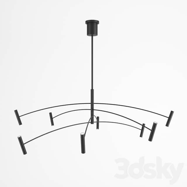Aerial 60 Chandelier by Circa Lighting Pendant light 3D Models