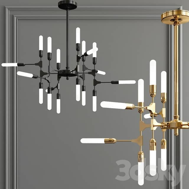 Kinetic symmetry Pendant light 3D Models