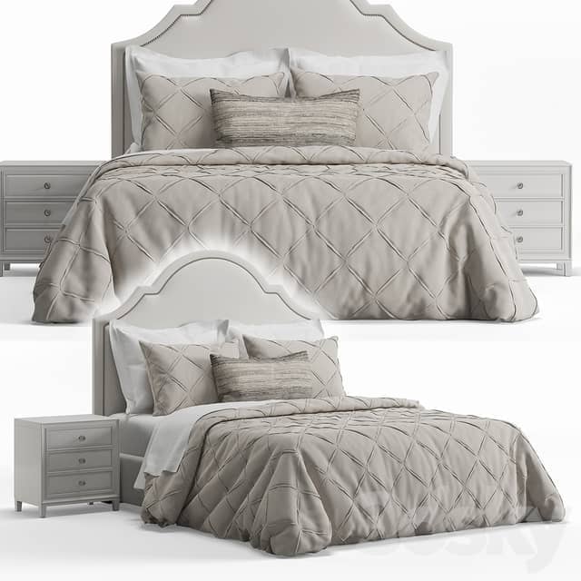 Bed Basset Barcelona Bonnet Headboard Bed