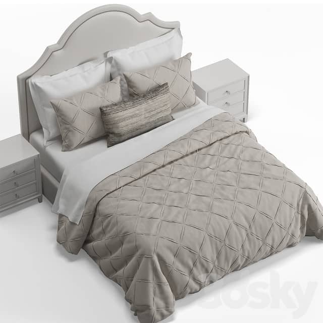 Bed Basset Barcelona Bonnet Headboard Bed
