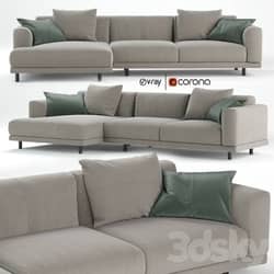 Nevyll sofa by Ditre italia 335x150 cm 