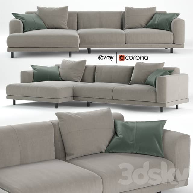 Nevyll sofa by Ditre italia 335x150 cm