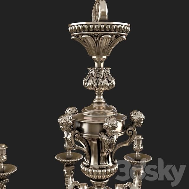 Chandelier Mathieu Lustrerie Classic Pendant light 3D Models