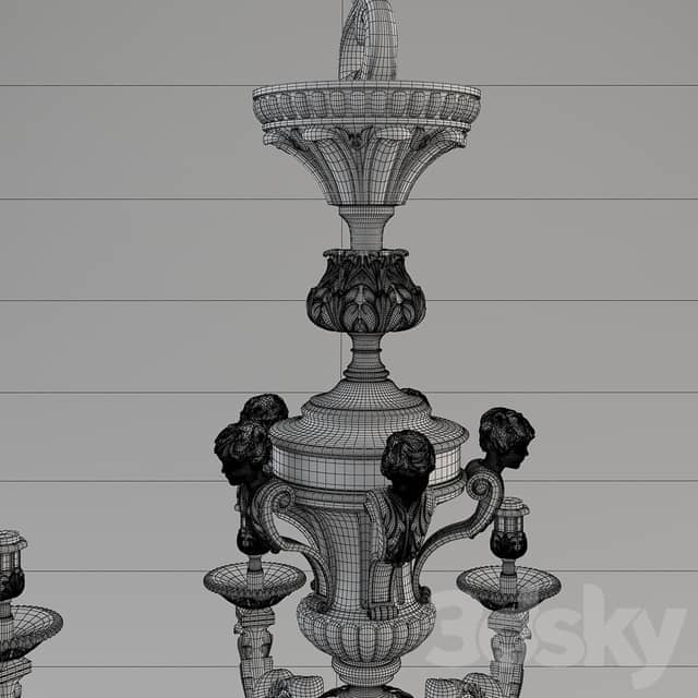 Chandelier Mathieu Lustrerie Classic Pendant light 3D Models