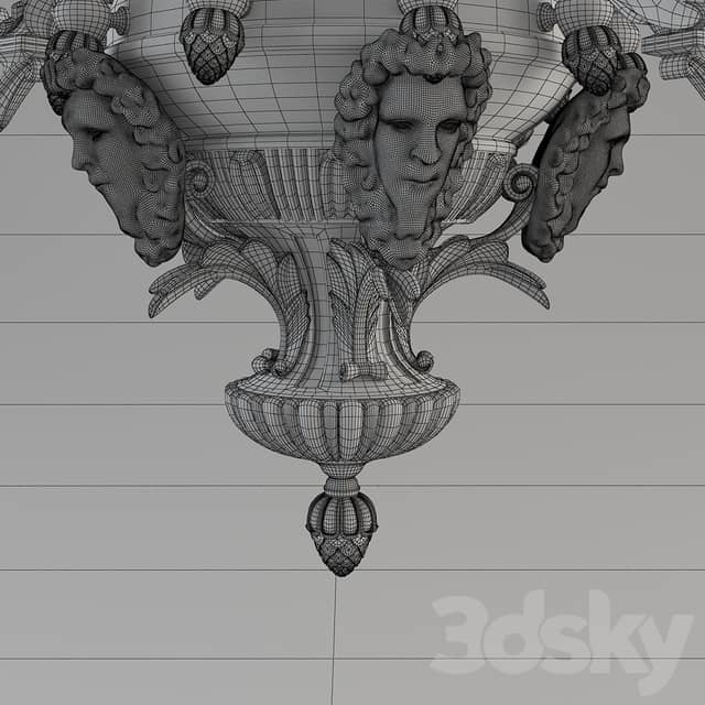 Chandelier Mathieu Lustrerie Classic Pendant light 3D Models