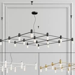 Tooy Quadrante 16 Luci G9 Pendant light 3D Models 