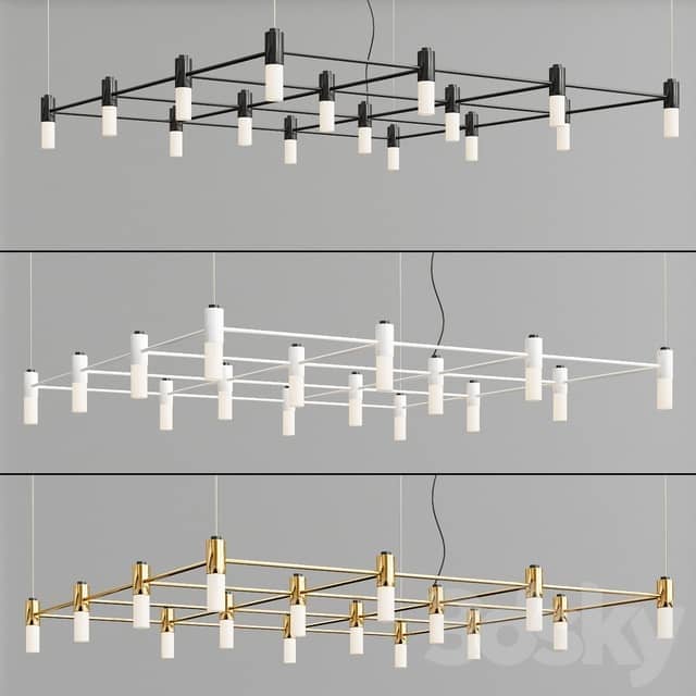 Tooy Quadrante 16 Luci G9 Pendant light 3D Models