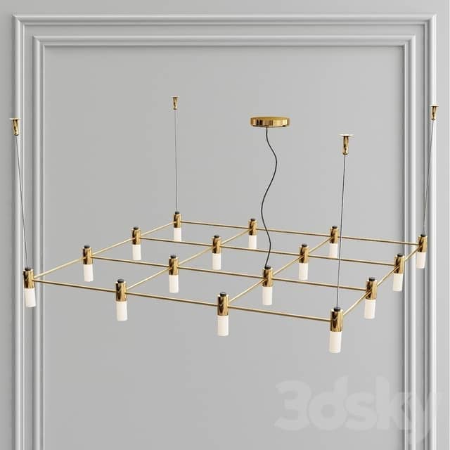 Tooy Quadrante 16 Luci G9 Pendant light 3D Models