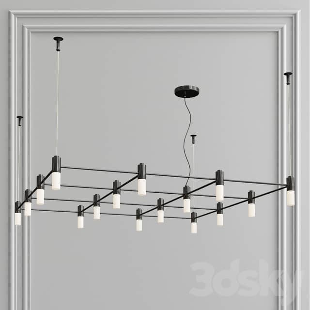 Tooy Quadrante 16 Luci G9 Pendant light 3D Models