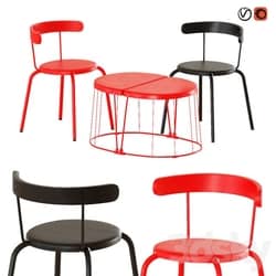 Table Chair Ikea Tranarö Table and Yngvar Chairs 