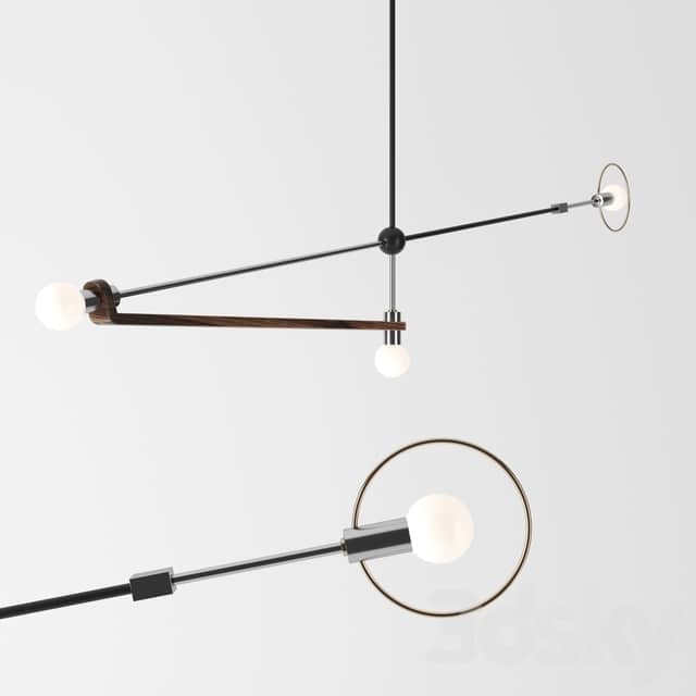 Jean Pascal Gauthier Calder Inspired Artistic Lamps Pendant light 3D Models