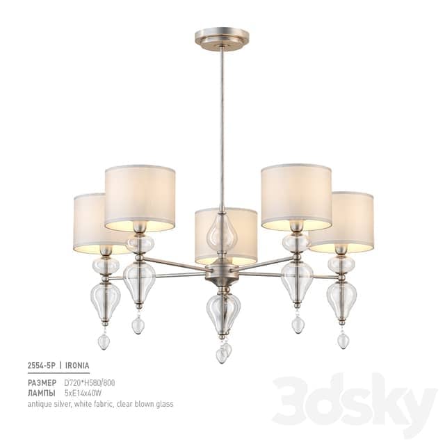 Favorite 2554 5P Pendant light 3D Models