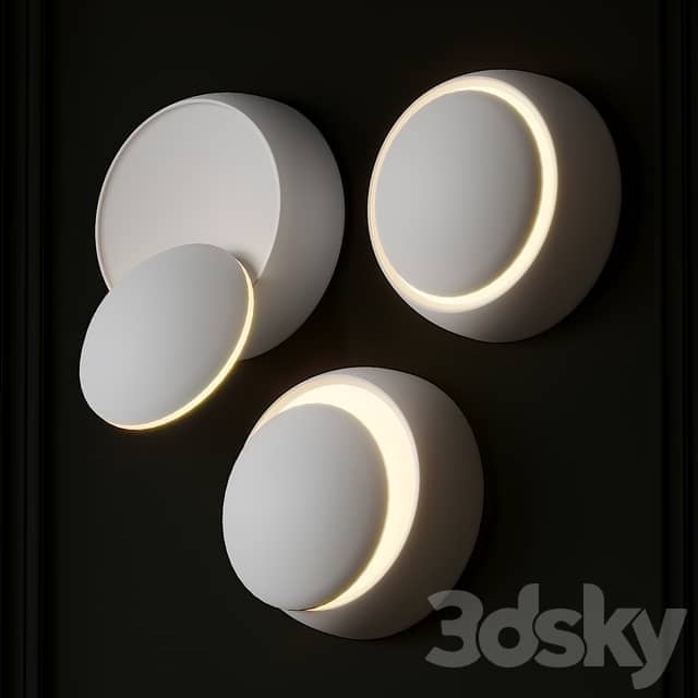 Grnflashing Crescent Round Wall Lamp