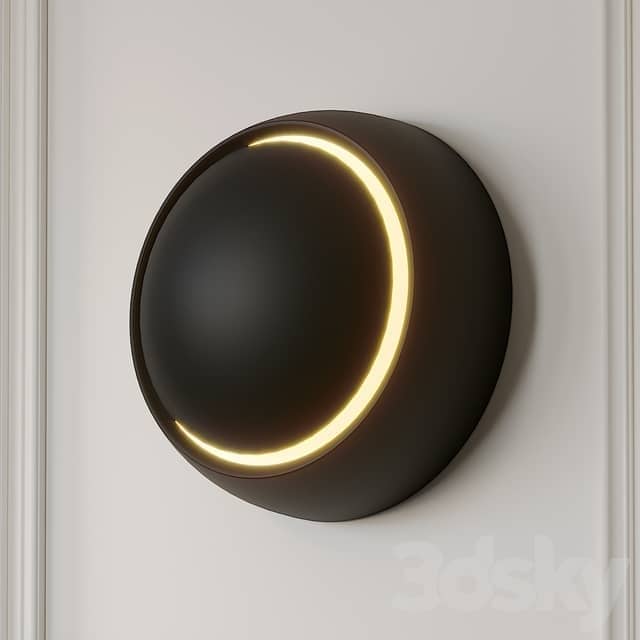 Grnflashing Crescent Round Wall Lamp