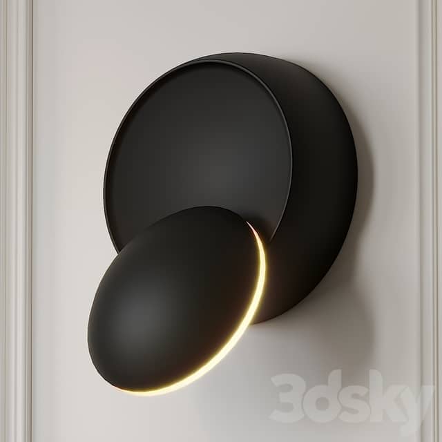 Grnflashing Crescent Round Wall Lamp