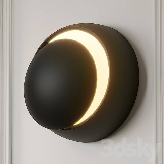 Grnflashing Crescent Round Wall Lamp