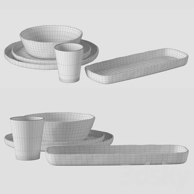 Argila plates set