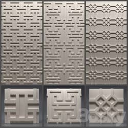Other decorative objects Gypsum 3D panel 