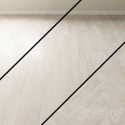 Parquet oak Coswick. Inspire WHITE HOARFROST bleached Wood 3D Models 
