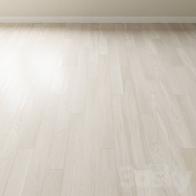 Parquet oak Coswick. Inspire WHITE HOARFROST bleached Wood 3D Models