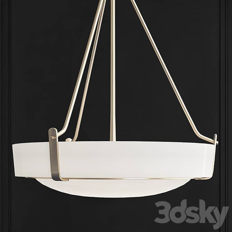 Hinkley Hathaway Heritage Brass Bowl Pendant Light