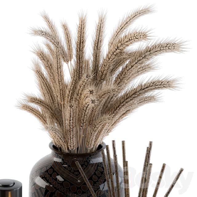 Bathroom Decor Set 04 Brown