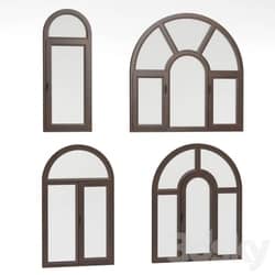 Arched plastic windows 3D Models 