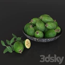 Fruit plate feijoa 