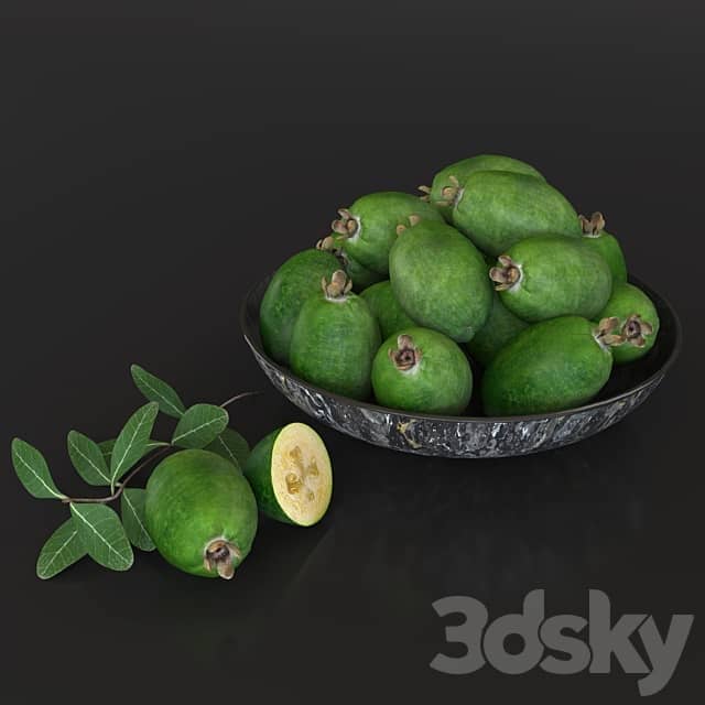 Fruit plate feijoa