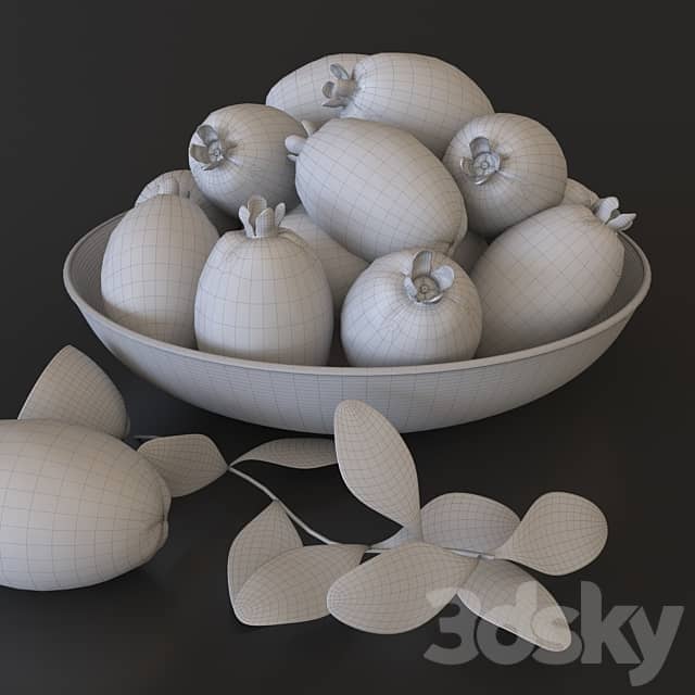 Fruit plate feijoa