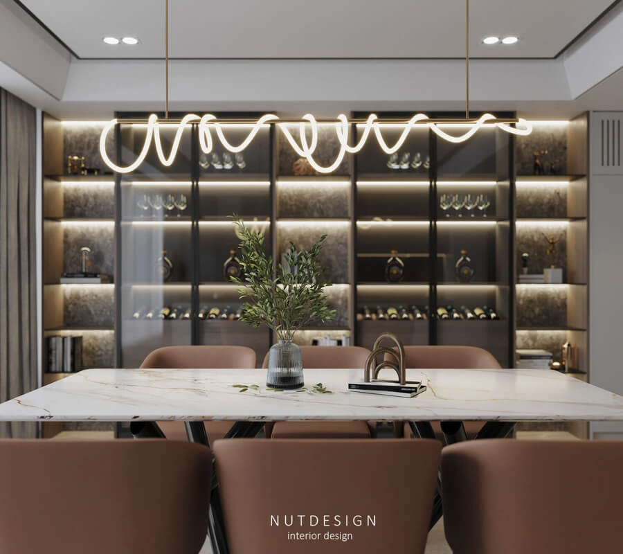  3D Interior Living Room- Kitchen by Nguyen Ngoc Tung
