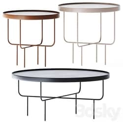 Metal Round Coffee Table Roundhouse Collection by Blu Dot 