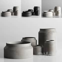 vase concrate set 01 