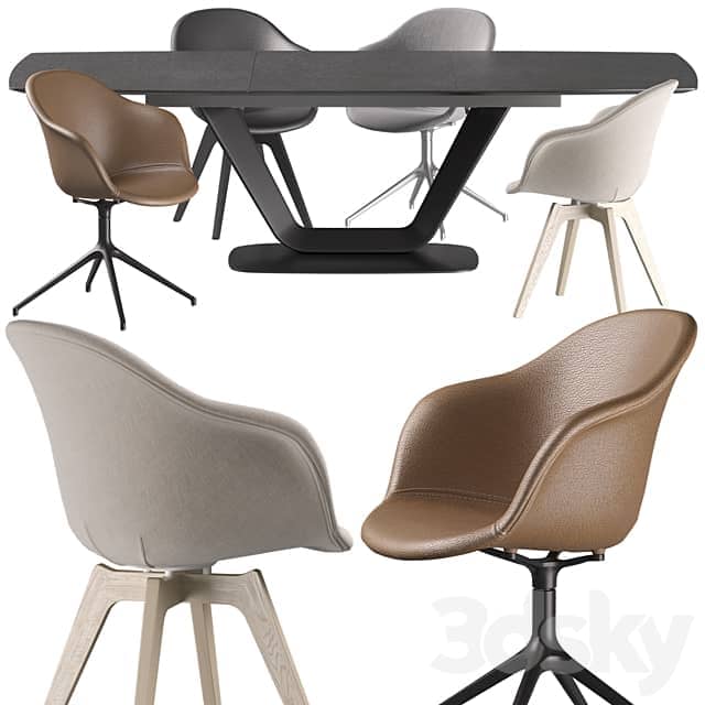 Table Chair Boconcept Alicante Table Adelaide Chair set