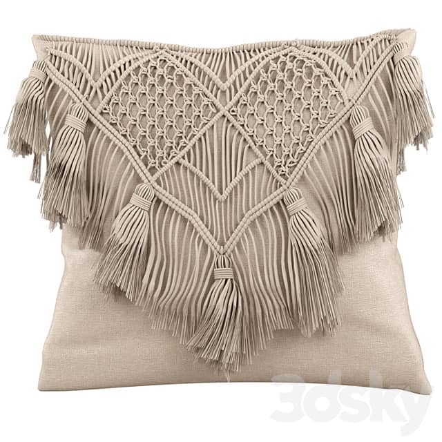 Macrame cushion