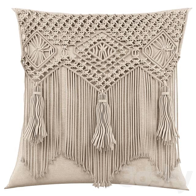 Macrame cushion
